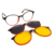 CLIP ON Round Negro y rojo - comprar online
