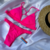 Conjunto Trançado Rosa Pink Empina Bumbum