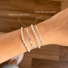 Pulseira laminada - Cassemiro Joias
