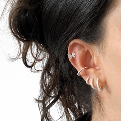 Piercing argola conch de click cravejada - comprar online