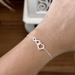 Pulseira infinito coração - comprar online