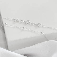 Pulseira dupla trevos cravejados - comprar online