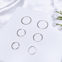 Trio de argola lisa - comprar online