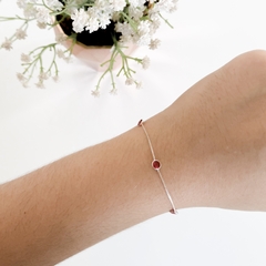 Pulseira pontos de luz rosa na internet