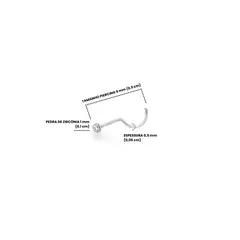 Piercing ponto de luz para nariz - comprar online