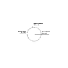 Piercing argola torcida para nariz - comprar online