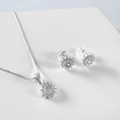Conjunto ponto de luz cravejado