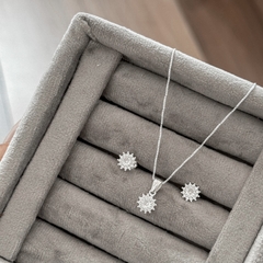Conjunto ponto de luz cravejado - comprar online