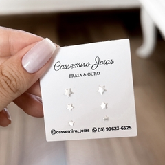 Trio de brincos estrela - comprar online