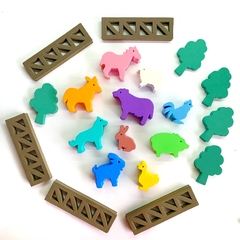 Juego de granja- Bloques de goma eva