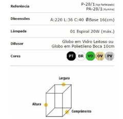 Poste Saturno  P-28/1 - comprar online