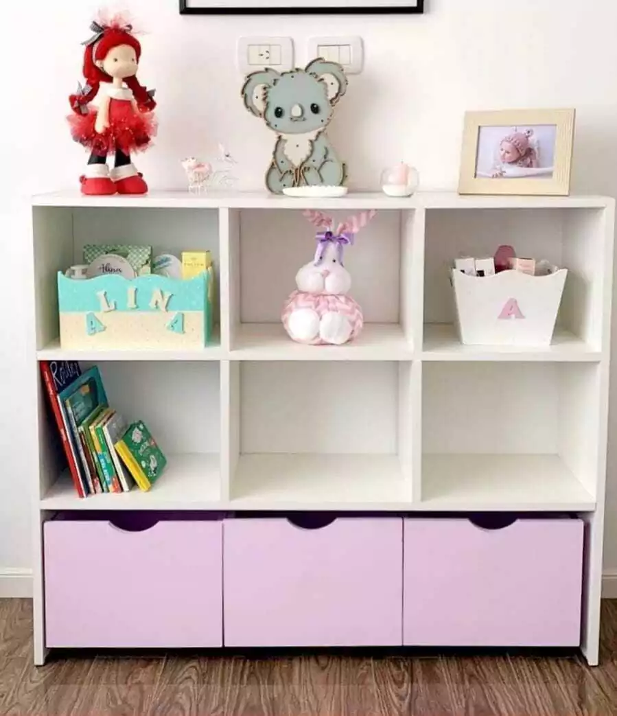 Organizador Blanco de Juguetes 6x3