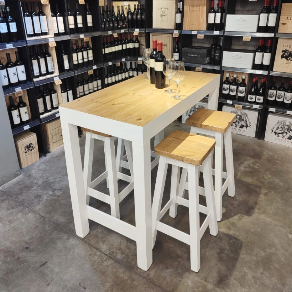 Barra Classic Alta + Banquetas Altas sin respaldo
