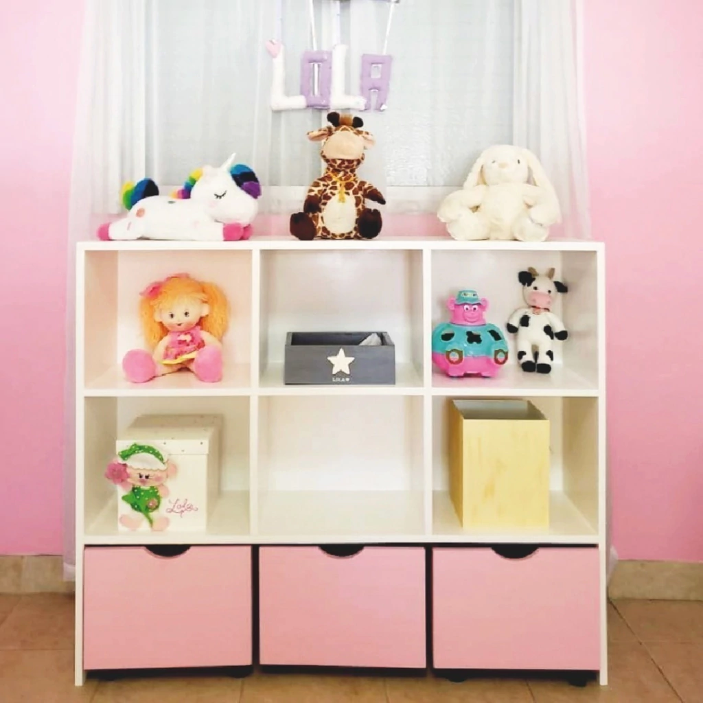 Organizador Blanco de Juguetes 6x3