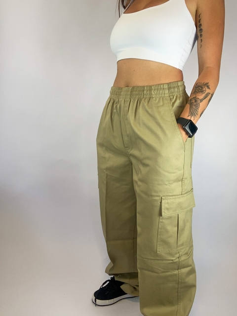 Calça Cargo Caqui