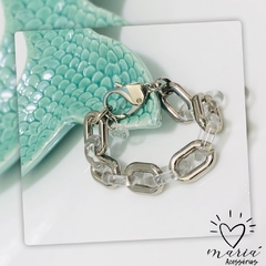Pulseira Cristal Prata
