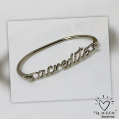 Bracelete Acredite Níquel