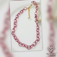 Choker Elos Escovado - Maria Acessórios