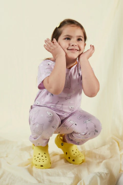 Pijama Bosque Long Lila - comprar online