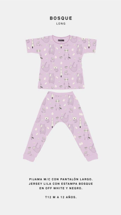 Pijama Bosque Long Lila