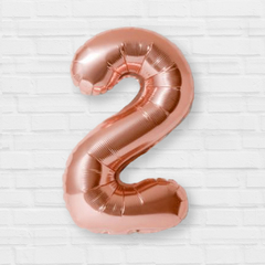 Balão Metalizado Rose Gold Número com 75 cm - zarty . ideias criativas