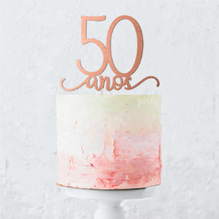 Topo de Bolo 50 anos - modelo 02