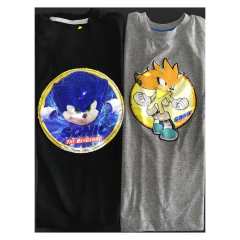 Remera SONIC con aplique LUCES LED en internet