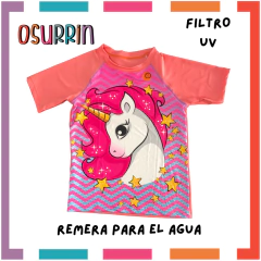 Remera Agua Lycra Anticloro Filtro Uv Frozen Ana y Elsa - OSURRIN