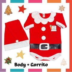 Conjunto Ajuar Body + Gorrito Navidad Algodón - comprar online