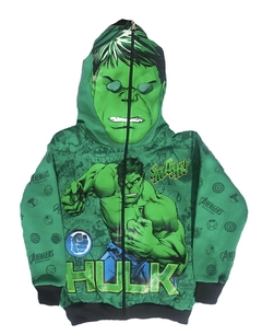 Campera Doble Frisa Capucha con Máscara y Bolsillos. Estampas Super Heroes. T4 AL 12. - comprar online