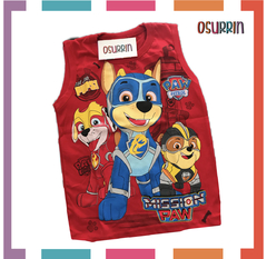 Musculosa Algodón PATRULLA CANINA Estampa Clásica. - OSURRIN