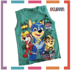Musculosa Algodón PATRULLA CANINA Estampa Clásica. en internet
