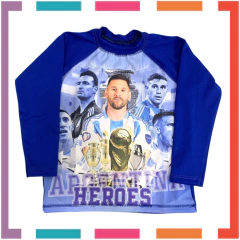 Remera Agua Lycra Anticloro Filtro Uv Messi Argentina en internet