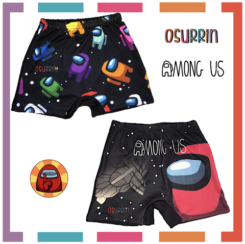 Zunga Traje de Baño Short Among Us MikeCrack Roblox