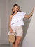 Shorts Alfaiataria - Bege - EVIDENCE MODA FEMININA