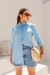 Camisa Tricoline - Azul Claro - comprar online