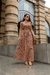 Vestido Manu - Animal Print Canela - loja online
