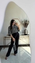 Blusa Alice - Preto c/ Branco - comprar online