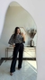 Blusa Alice - Preto c/ Branco - EVIDENCE MODA FEMININA