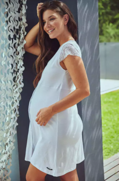 Imagen de Camisón Felicitas Blanco