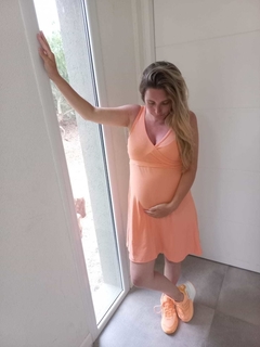 Camisón maternal ALICE Naranja