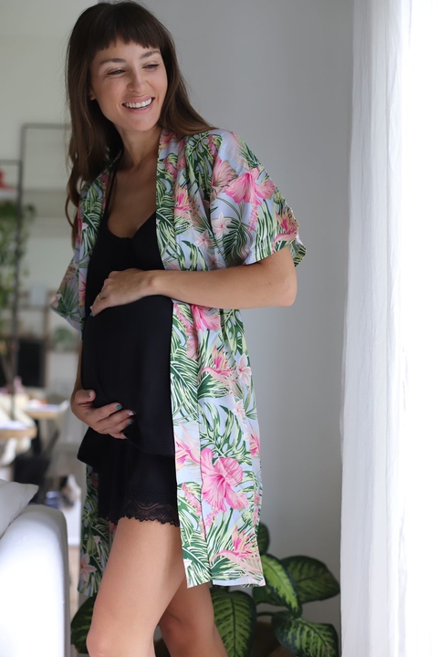Kimono Flores CELESTE
