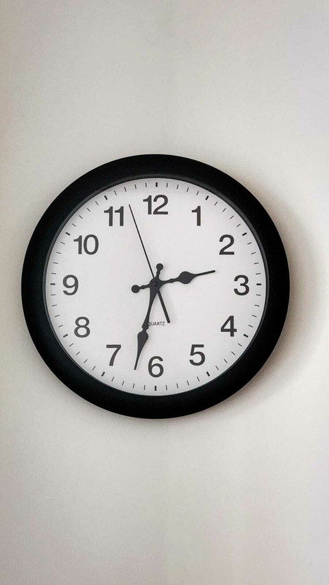 Reloj de Pared 35 cm - Negro