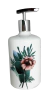 Dispenser Floral Tropical para Álcool Gel ou Sabonete Líquido