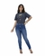 Calça Cropped Jeans Elastano