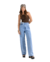 Calça Wide Leg Jeans Algodão