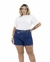 Short Plus Size Elastano