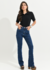 calça flare jeans com elastano - comprar online