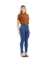 Calça Cropped Jeans Elastano