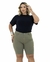 Pedal Plus Size Cor Verde Olivia